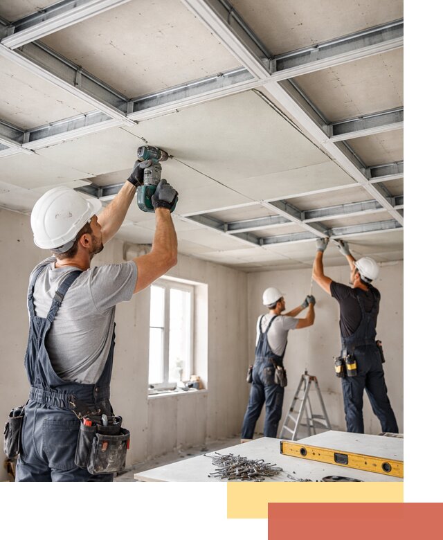 Кессонный потолок из гипсокартона под ключ в Когалыме