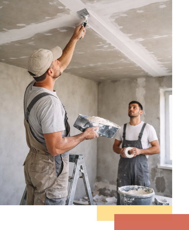 Обработка швов потолка ГКЛ в Когалыме: качественная заделка и шпатлевка