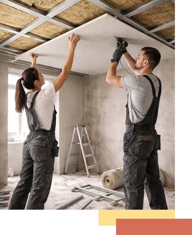 Звукоизоляция потолка из ГКЛ в Когалыме профессионально и надежно