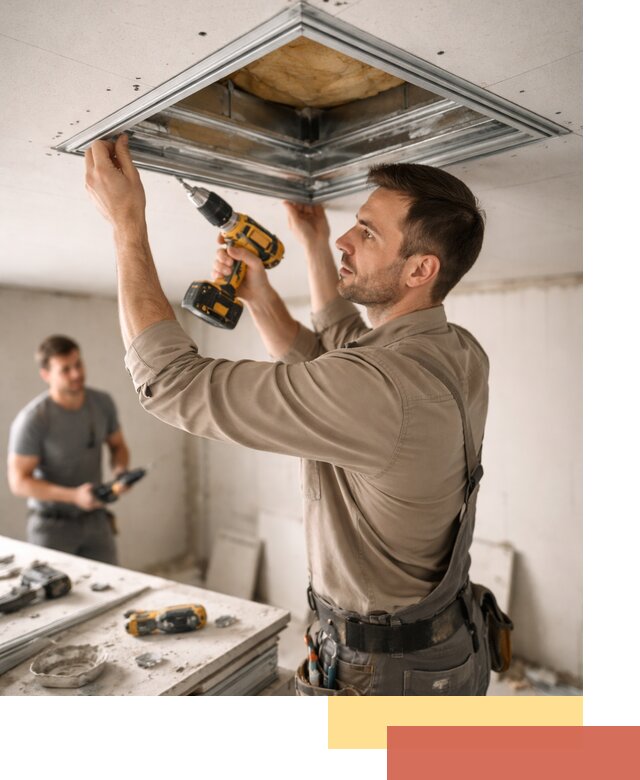 Монтаж люка в потолок из ГКЛ в Когалыме