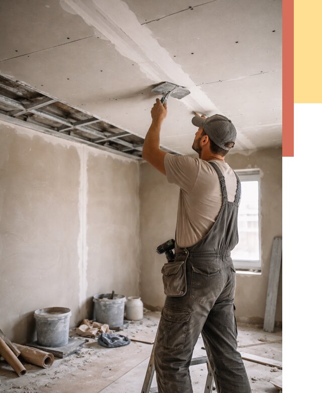 Ремонт потолка из гипсокартона в Когалыме от 672 руб./м² — быстро и недорого | ОТДЕЛОЧНИК-Кгл