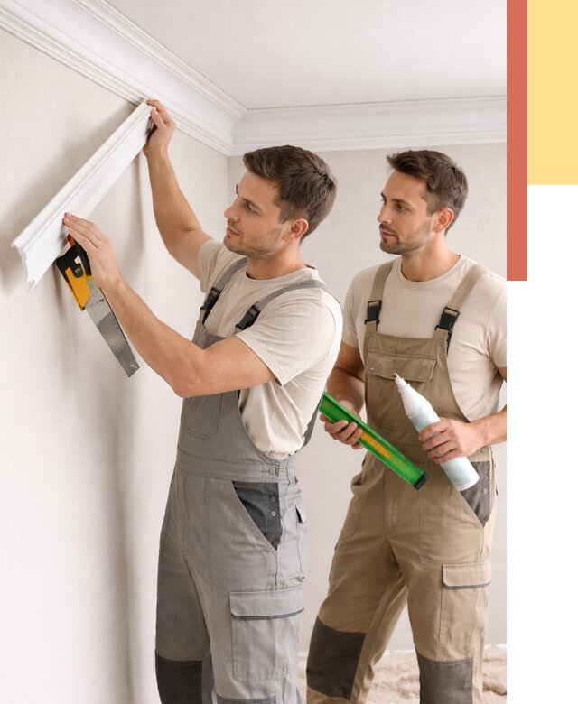 Монтаж потолочного плинтуса в Когалыме от 2378 руб. — быстро и недорого | ОТДЕЛОЧНИК-Кгл