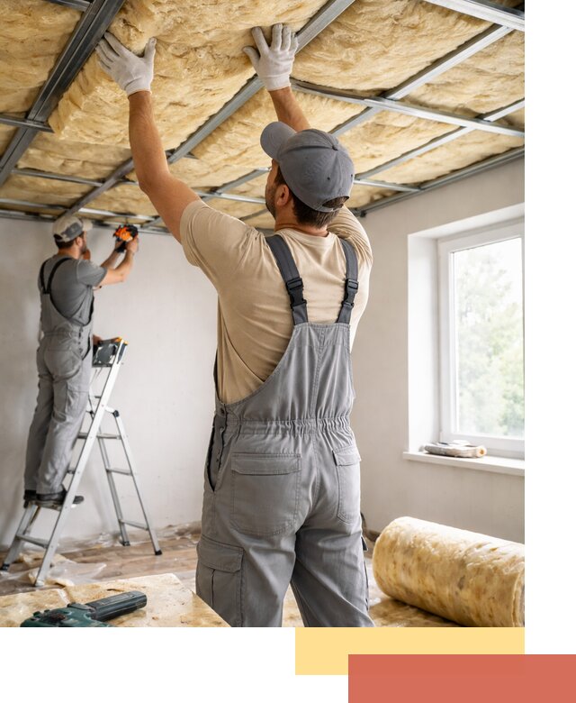 Утепление потолка под ключ в Когалыме качественно и быстро