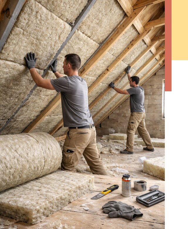 Утепление потолка минватой в Когалыме от 1499 руб. — быстро и недорого | ОТДЕЛОЧНИК-Кгл