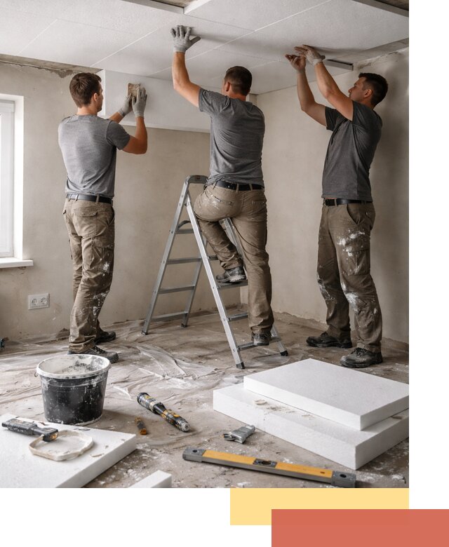 Утепление потолка пенопластом в Когалыме быстро и качественно